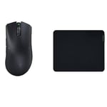 Razer DeathAdder V3 Pro + Gigantus V2 Medium - Souris sans Fil légère et Ergonomique, avec capteur Optique 30K et Tapis de Souris Souple pour la Vitesse et Le contrôle