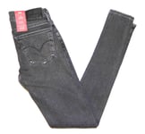 * LEVI'S * Women's Girl's NEW 710 Super Skinny Fit Jeans 23"W x 30"L 2/4 Grey