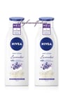 Nivea Naturally Delivered Oil Lavender Body Lotion Dry Skin 400 Ml X 2