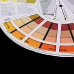 Professional Mix Guide Round Tattoo Nail Pigment Color Wheel