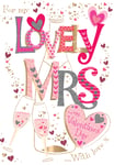 My Lovely Mrs On Valentine's Day Greeting Card Handmade By Talking Pictures