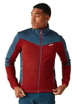 Regatta Mens Highton Full Zip Fleece Iv - Red/ Blue, Red, Size Xl, Men