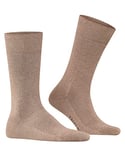 FALKE Men's Sensitive London M SO Cotton With Soft Tops 1 Pair Socks, Brown (Nutmeg Melange 5410) new - eco-friendly, 5.5-8