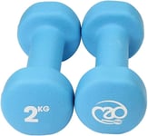 Fitness Mad Neo Dumbbells, Pair of Dumbbells, Weights 0.5Kg - 6Kg, Multi Coloure