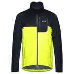 GORE WEAR Men's Cycling Jacket Spirit, GORE-TEX INFINIUM, Neon Yellow/Black, L