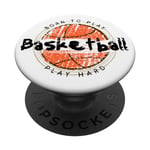 Born to Play Basketball - Game Day Basketball - Play Hard PopSockets Swappable PopGrip