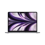 MacBook Air 13-tommer Apple M2 med 8-kjerners CPU, 8-kjerners GPU / 16 GB / 512 GB / 35-watt med to porter / Stellargrå -  Internasjonal engelsk