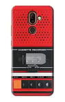 Red Cassette Recorder Graphic Case Cover For Nokia 7 plus