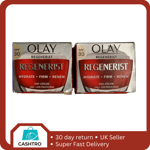 2 X Olay Regenerist Hydrate Day Cream SPF 30 UVA+UVB Protection 50ml
