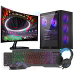 VIST PC Gaming Core i9 12900F - 32 GB RAM - RTX 4060 - 1TB M.2 SSD - WiFi6 - BT - 27" - W11