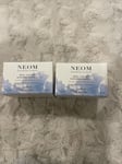 NEOM New Organics London Real Luxury Scent To De-Stress 75g  Candle Boxed New X2