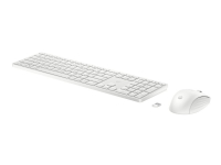 HP 650 - Sats med tangentbord och mus - trådlös - 2.4 GHz - vit - för Laptop 15-dw1025nk Pavilion Plus Laptop 14-eh0660nd