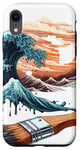 iPhone XR Sunset Brush Strokes . Colorful Watercolor Painting Case