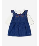 Chloé Baby Girls Dress Gift Set ( 3 Piece) - Blue - Size 0-1M