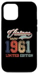 Coque pour iPhone 13 Pro 63 Years Old Retro Vintage May 1961 Funny 63rd Birthday