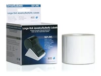 Seiko Instruments SLP-JWL - Blanc - 11 x 51.5 mm 1050 étiquette(s) (2 rouleau(x) x 525) étiquettes pour bijoux - pour Smart Label Printer 200, 220, 240, 420, 430, 440, 440 Office Administration Pack, 450