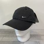 Vintage Nike Side Swoosh Black Baseball Cap Retro 2001 Deadstock New With Tags