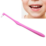 Single Interspace Brush Orthodontic Dental Toothbrush Braces Toothbrush(Pink BST