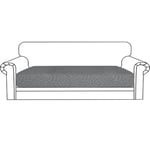 Ystyle Housse Assise Canapé, Housse Coussin Canape Extensible, Housse Dossier Canapé, Protection Meubles Couvre pour Canapé, Housses De Coussin De Siège De Canapé (3 Places, Gris Clair)
