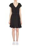 Armani Exchange Women's Sustainable, V Neck Dress, Black, 4