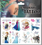 FROZEN Temporary Tattoo Anna, Elsa, Olaf, Kristoff & Sven  x 1 Sheet