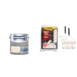 Johnstone's - Wall & Ceiling Paint - Magnolia - Matt Finish - Emulsion Paint - Fantastic Coverage & Fit For The Job 7 piece Emulsion Paint Roller Set, 2x 9 inch & 2x Mini Paint Rollers, Frames & Paint