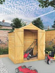 Mercia 4 X 6 Ft Overlap Apex Windowless Shed With Double Doors - Fsc&Reg; Certified