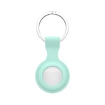 Protective Case Compatible With Apple Airtags Case, 2021 Hanging Buckle Keychain Anti-lost Cover Portable Soft Silicone Anti-Scratch Lightweight Compatible With AirTags Finder (Mint Green)