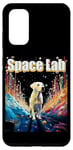 Coque pour Galaxy S20 Le propriétaire du Labrador Retriever jaune du Space Lab Colorful Spacey