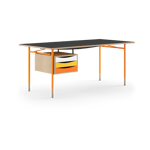 House of Finn Juhl Nyhavn desk skrivbord med skrivbordslådor Lj ek-sv laminat-orange ben varm