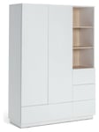 Habitat Skandi 2 Door 4 Drawer Open Wardrobe - White