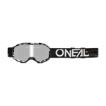 O'Neal Crossbriller B-10 Attack Junior, Sort/Hvid/Sølv Spejl