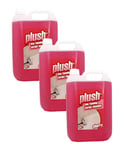 Trade Chemicals Carpet Cleaner Shampoo & Odour Deodoriser (inc Pet) Plush 5L x3 (Cherry)