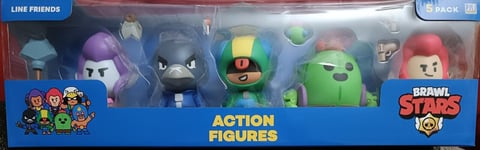 Brawl Stars Series 1 Action Figures 5 Pack From Line Friends