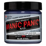 Manic Panic Blue Steel Classic Creme, Vegan, Cruelty Free, Semi Permanent Hair Dye 118ml