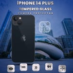 iPhone 14 Plus Linsskydd - 9H Härdat Glas- Super 3D Linsskydd