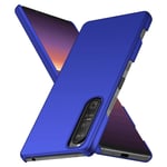 Avalri with Sony Xperia 1 III Case, Minimalistic Design Ultra Thin Hard Case PC Shock and Scratch Resistant Compatible with Sony Xperia 1 III (Blue)