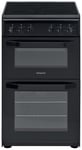 Hotpoint HD5V92KCB/UK 50cm Single Oven Electric Cooker-Black Black