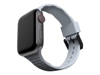 [U] Apple Watch Band 45Mm/44Mm/42Mm, Series 7/6/5/4/3/2/1/Se - Aurora Soft Blue - Klockräm För Smart Klocka - Antimikrobiell - Softblå - För Apple Watch Hermès Series 9, Series 10, Series 8, Series 9, Ultra, Ultra 2