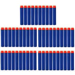 HONGCI 50pcs 7.2cm Blue Refill Darts Foam Bullet Darts for Nerf N-strike Elite