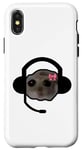 iPhone X/XS Sad Hamster Meme Sad Hamster Gamer with Headset Head Case