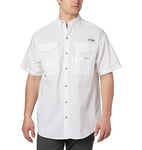Columbia Men's Bonehead Short Sleeve Shirt Big,White,5X, White, 5X