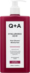 Q+A Hyaluronic Acid Post-Shower Moisturiser for Hydrating Body Care, Blend of Av