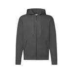 Fruit of the loom Zip Hooded Sweat Jacket - Dark Heather Grey / XXL