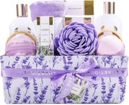 Spa Luxetique Gift Set, 12pcs Lavender Bath Hampers for Women,... 