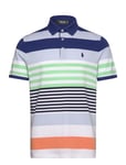 Tailored Fit Performance Polo Shirt Sport Knitwear Short Sleeve Knitted Polos Blue Ralph Lauren Golf