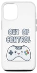 Coque pour iPhone 12/12 Pro Out of Control Kawaii Silly Controller Jeu vidéo Gamer