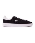 Lacoste Mens Baseshot Trainers - Black Suede - Size UK 12