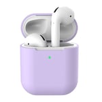 Silikonskal Apple AirPods Trådlöst Laddningsetui Lila