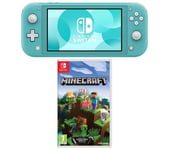 Nintendo Switch Lite & Minecraft Bundle - Turquoise, Blue